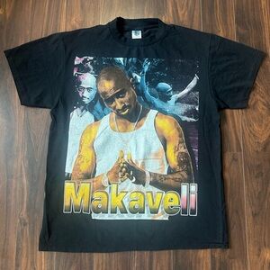 2Pac Shirt L Makaveli Tupac Shakur Raptee Boot Reprint All Eyez on Me New